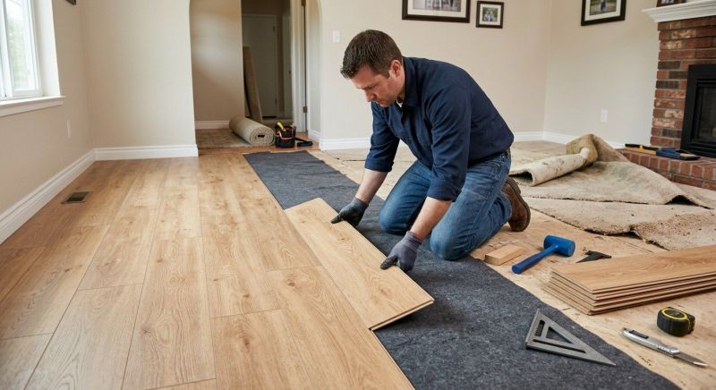 Laminate Floor Remodeling in Prince George County, VA