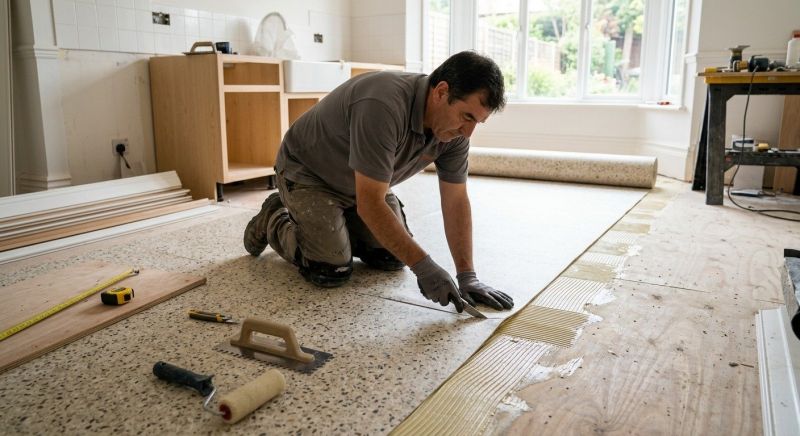 Linoleum Floor Installation in Dinwiddie County, VA
