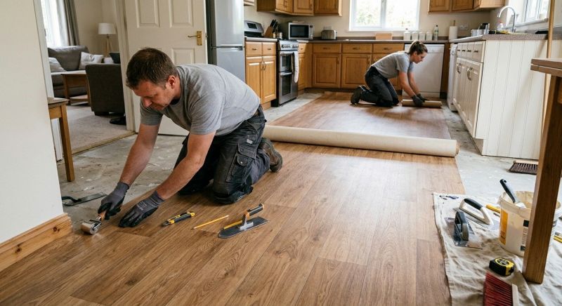Linoleum Flooring Replacement in Prince George County, VA