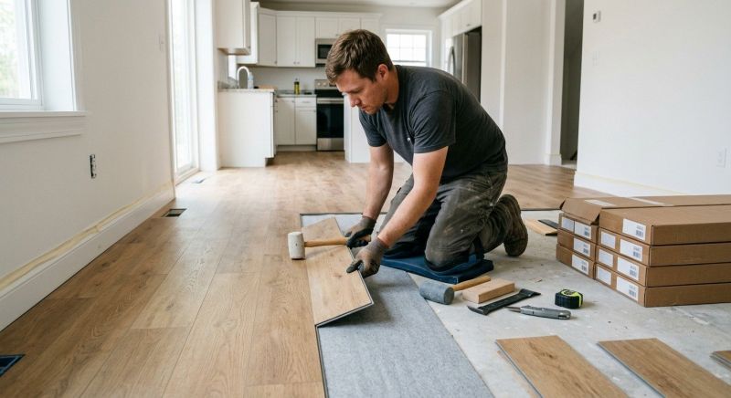 Vinyl Plank Floor Installation in Prince George County, VA