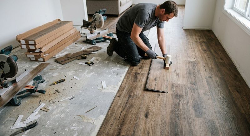 Vinyl Plank Floor Installation in Prince George County, VA